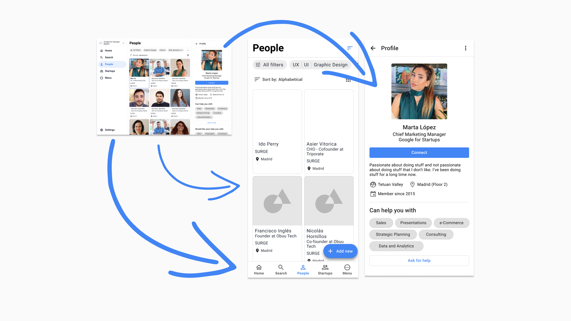 GFS mobile-first UI — built for phones, 80% of traffic from desktop